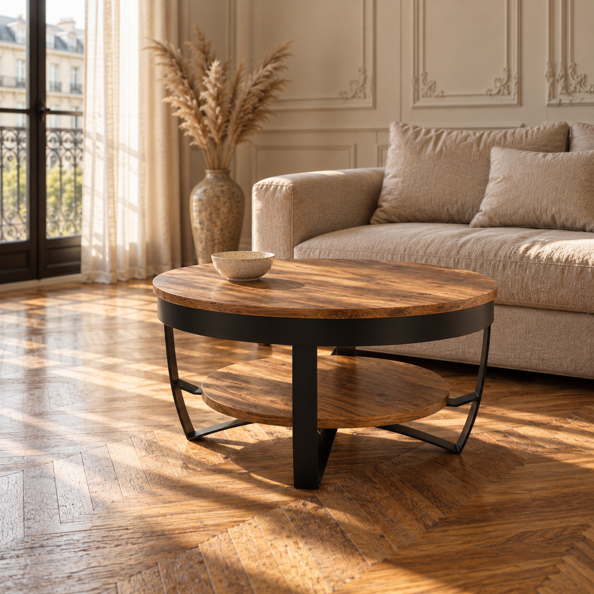 Table basse bois massif d'acacia