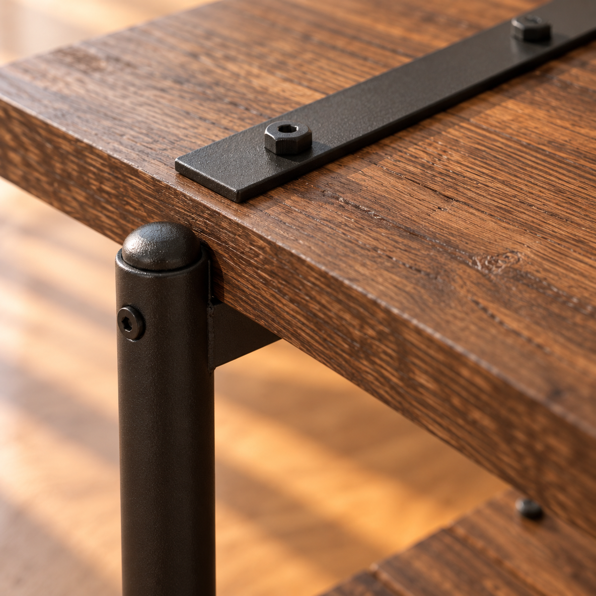 Table basse bois style ferme