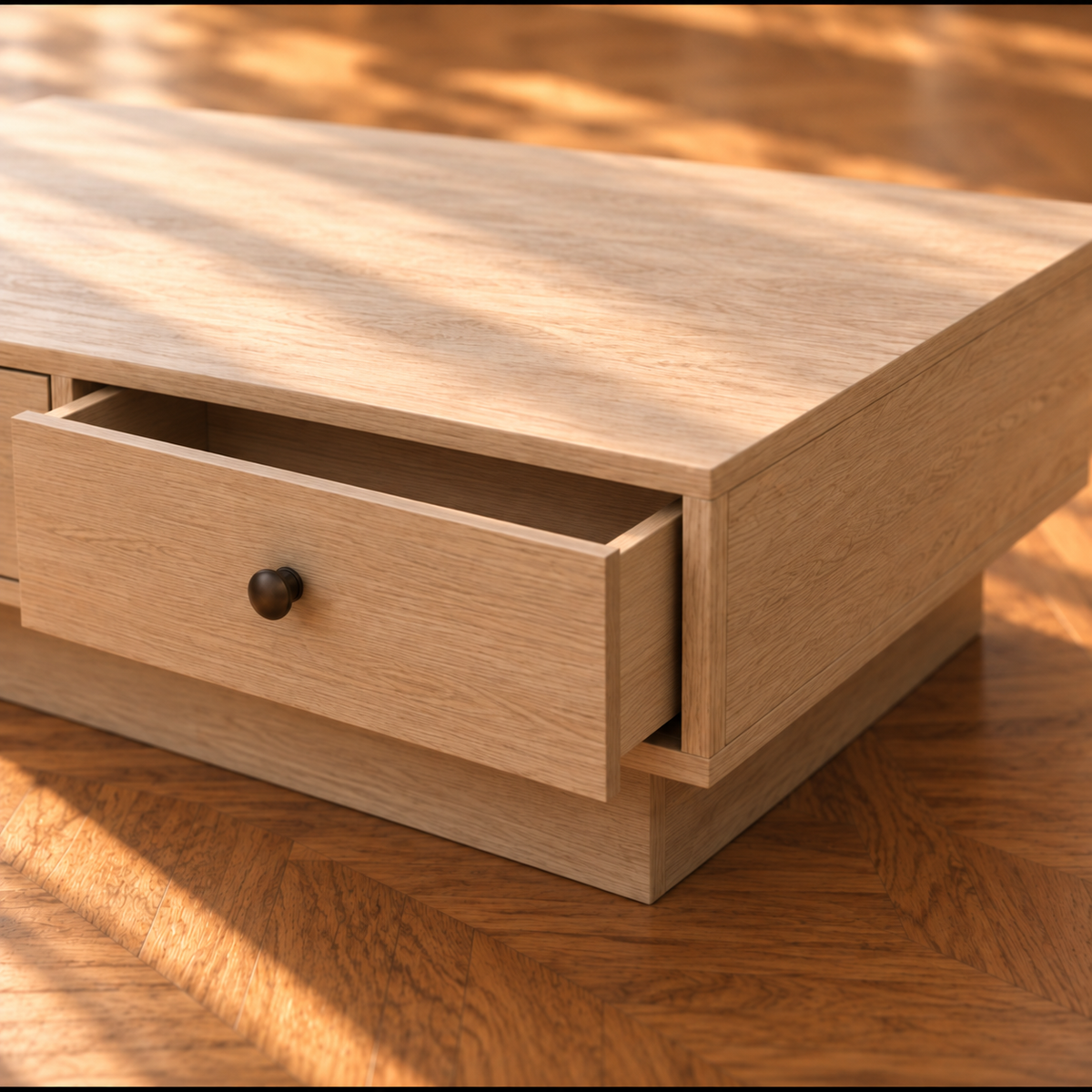 Table basse bois chêne sonoma