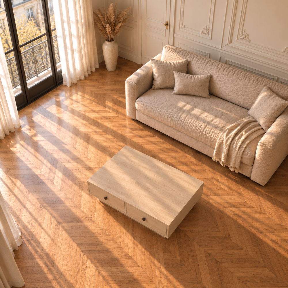 Table basse bois chêne sonoma