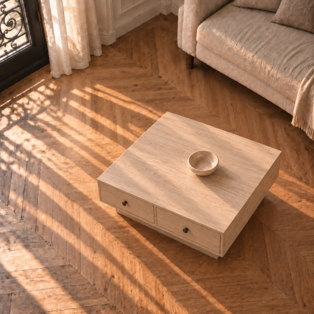 Table basse bois chêne sonoma