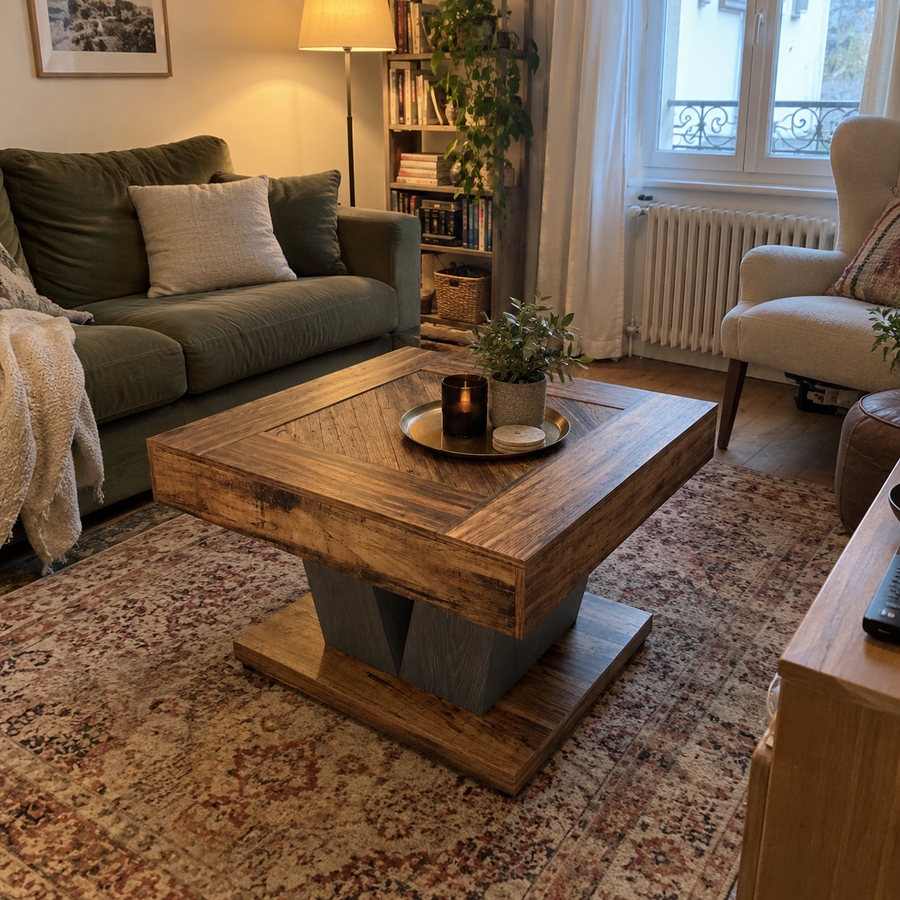 Table basse Studio Salon dans le salon d'une cliente